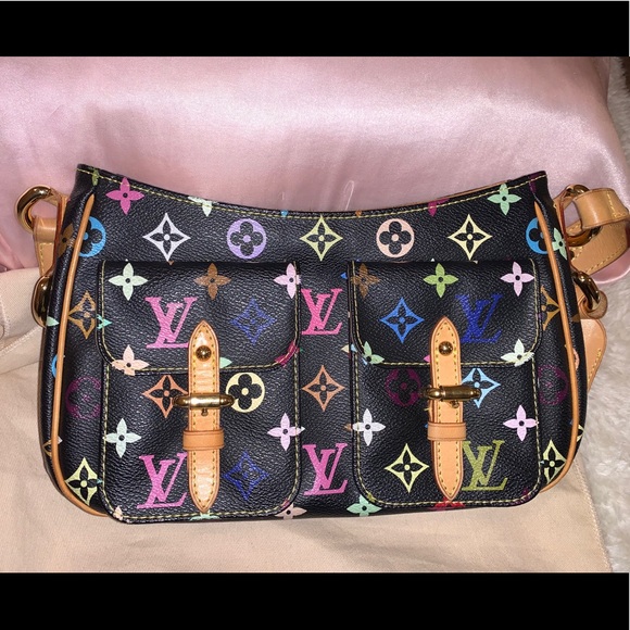 Louis Vuitton Handbags - Authentic LV x Murakami Noir Multicolor Lodge PM